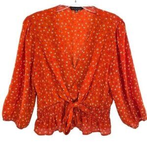 Stella Luce Floral Peplum Blouse